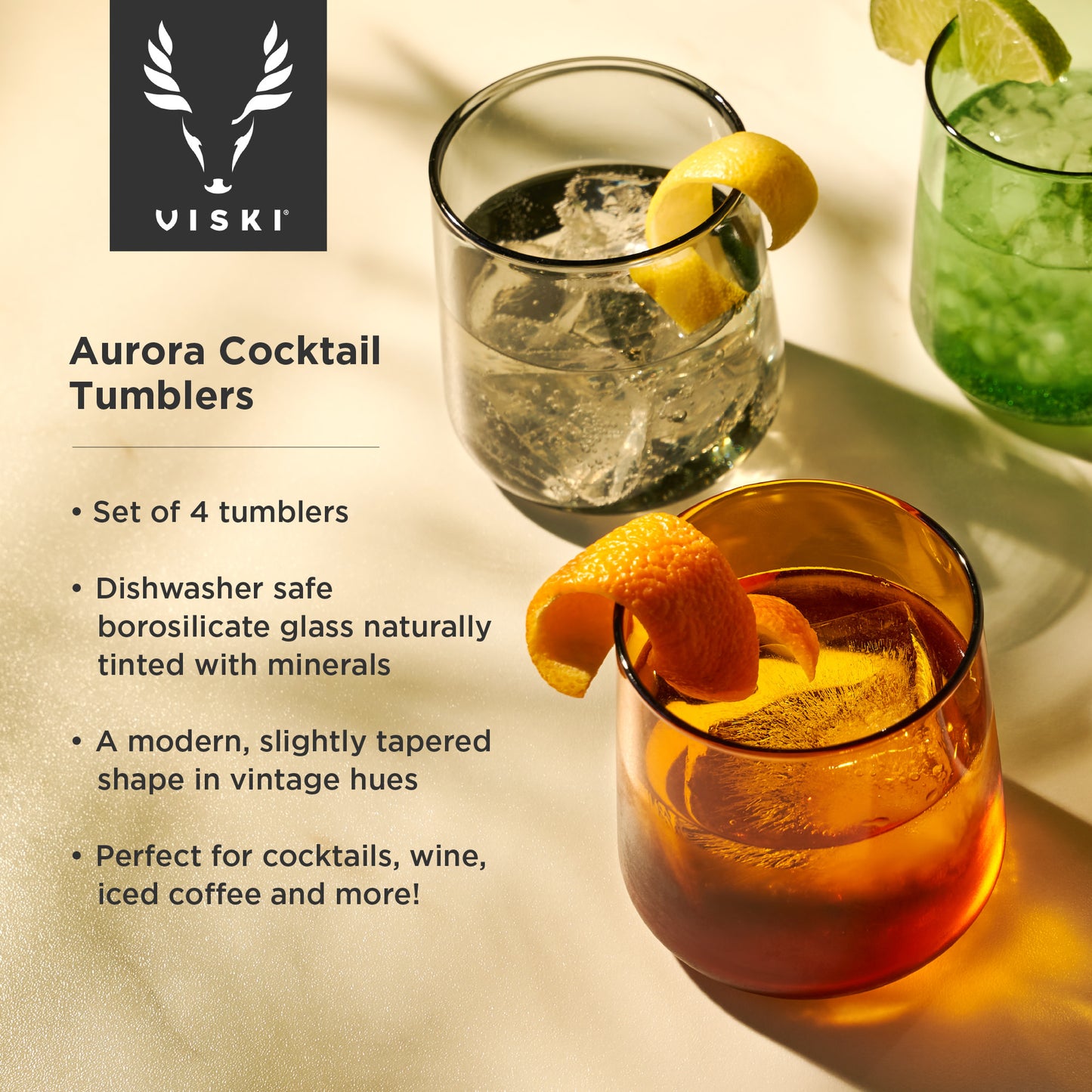 Viski® Aurora Cocktail Tumblers